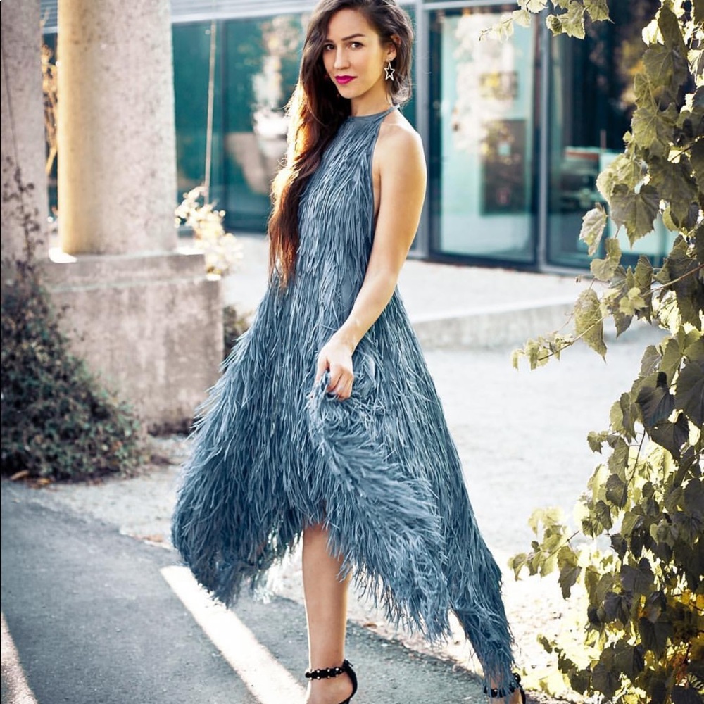 BLOGGERS FAV ZARA LIMITED EDITION FRINGE HALTER NECK DRESS - Picture 5 of 11